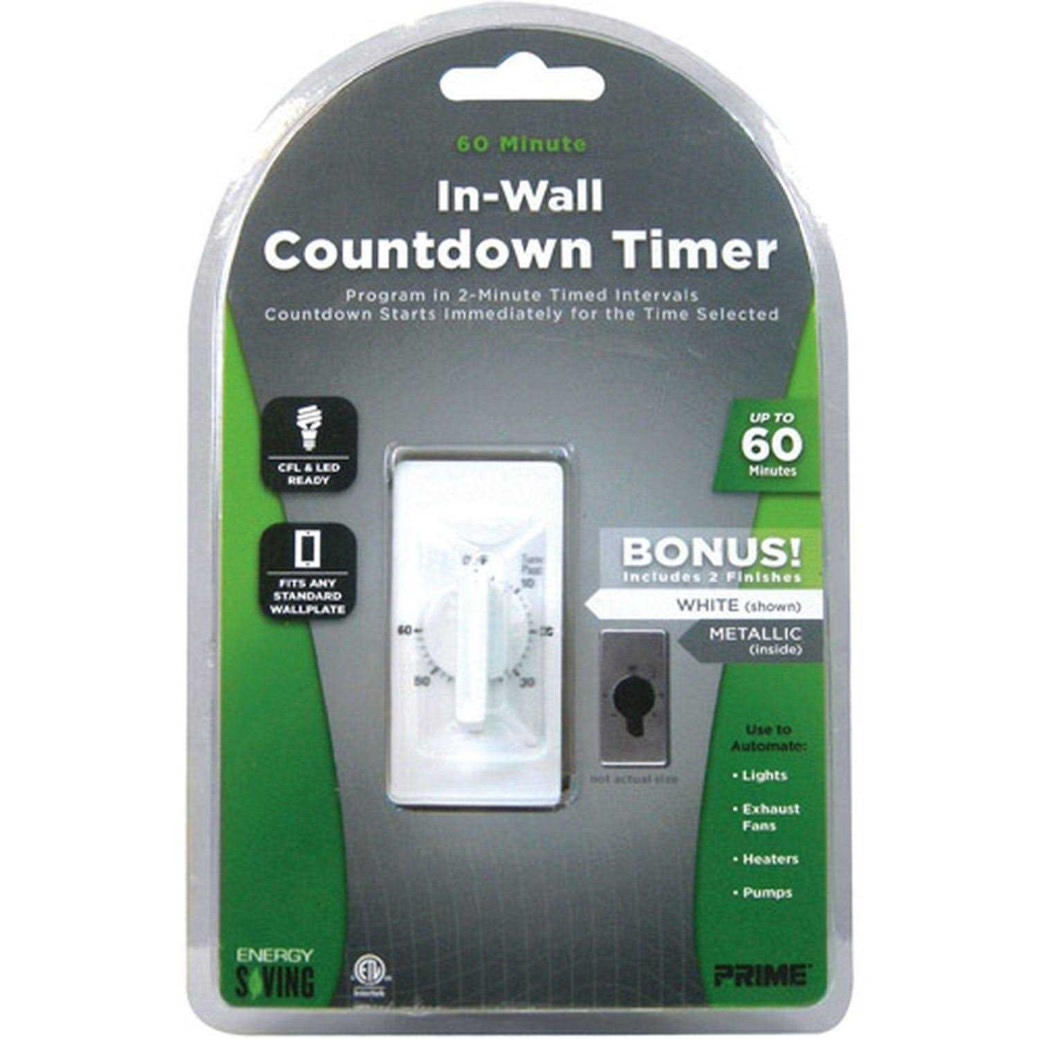 Prime Timer Countdown In-Wall TNIW060-RC