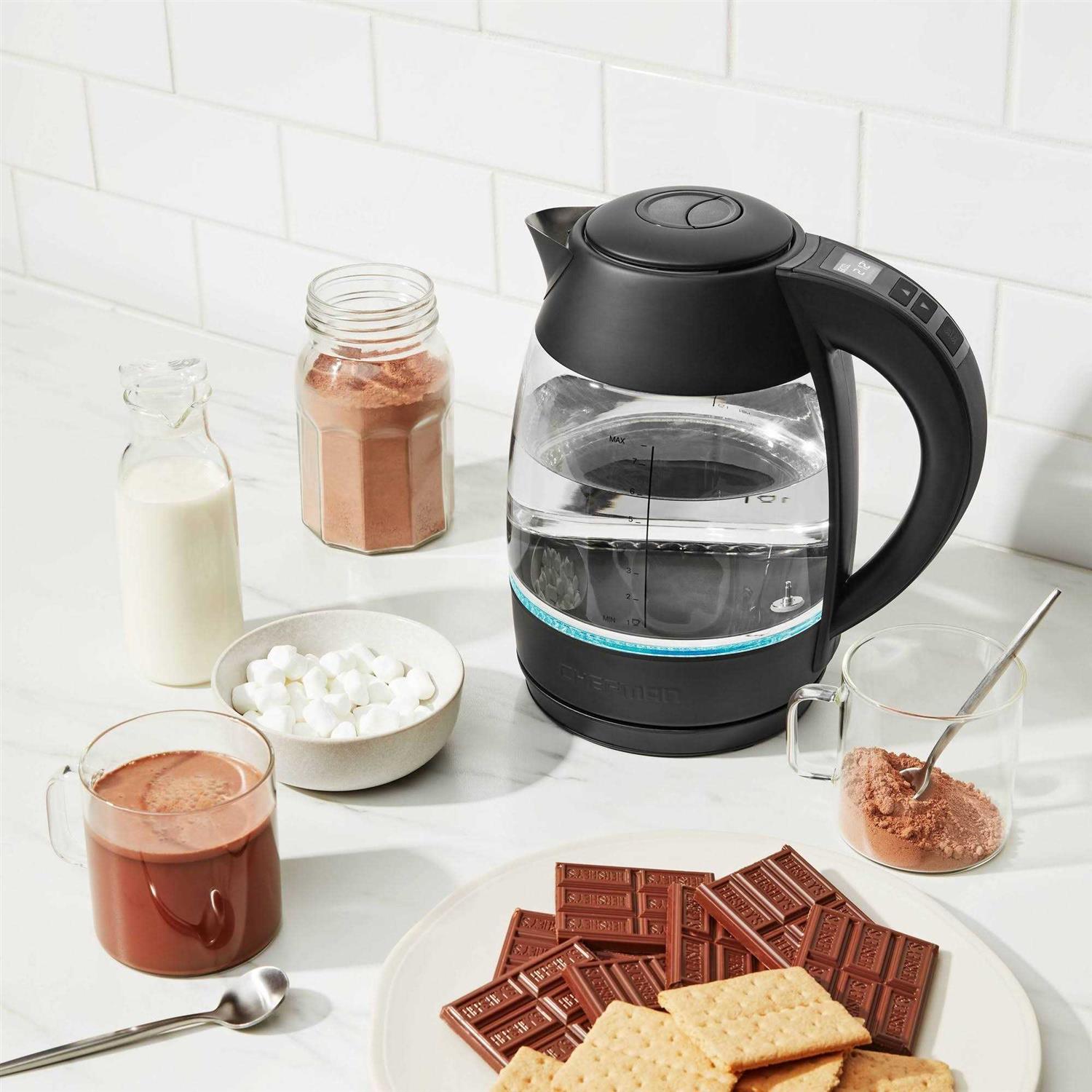 Chefman 1.8L Digital Electric Glass Kettle