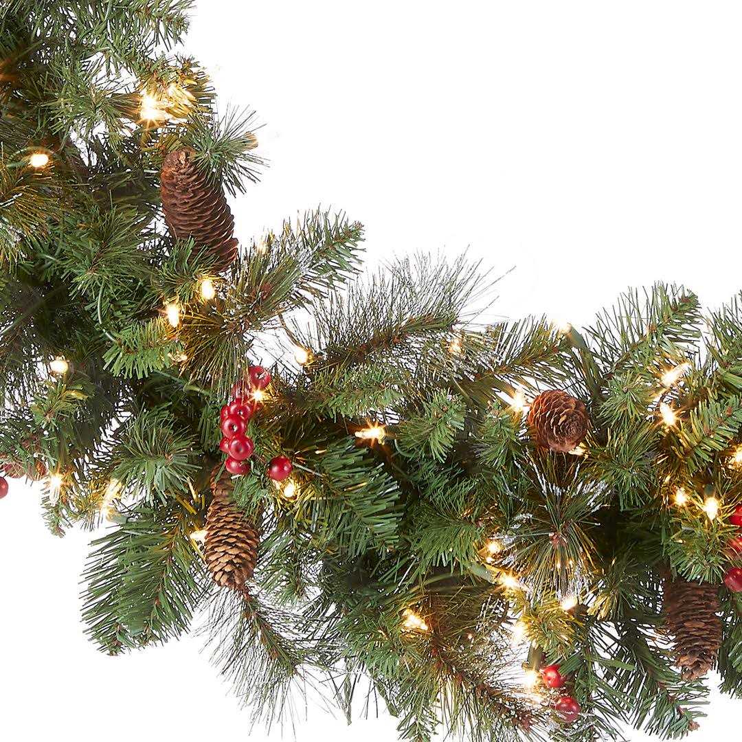 Three Posts™ Crestwood Lighted Wreath