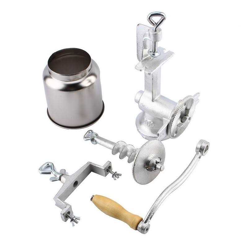 Ejoyous Hand Crank Grain Mill Table Clamp Manual Corn Grain Grinder Cast Iron Mill Grinder for Grinding Nut Spice Wheat Coffee Home Kitchen