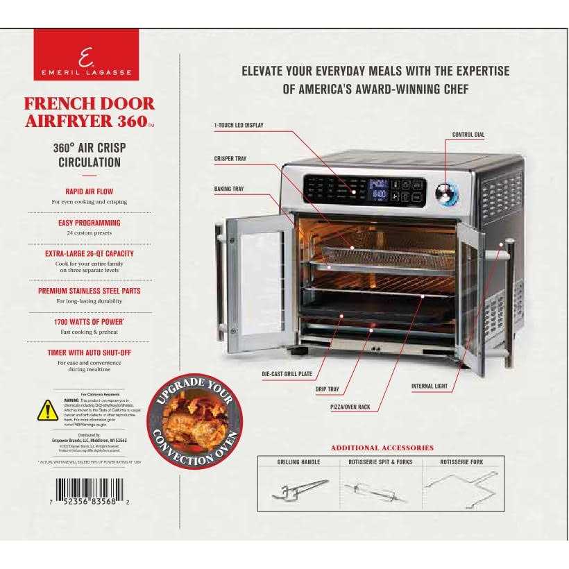Emeril Lagasse French Door 360 Air Fryer