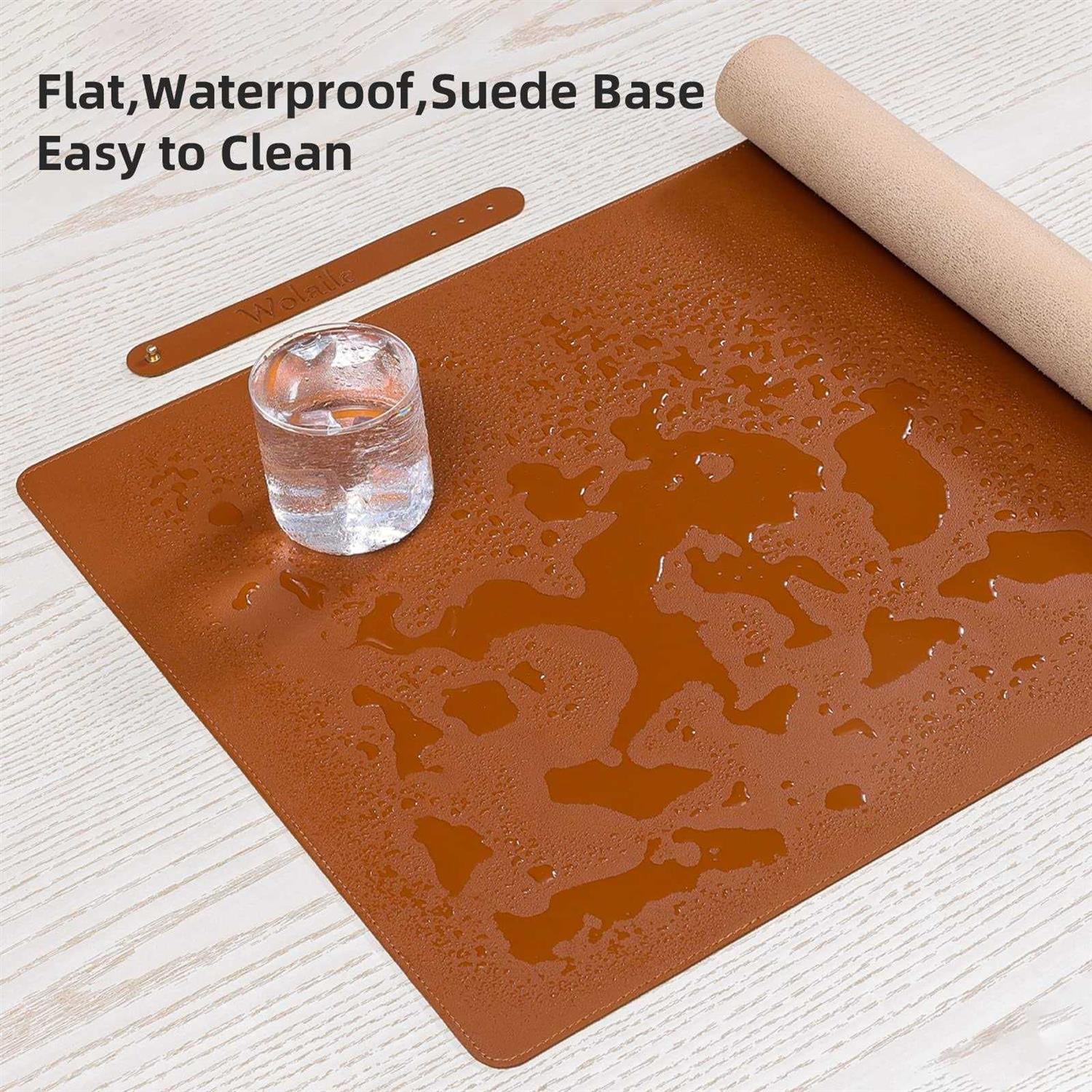 Wolaile Leather Desk Pad Blotter Mat