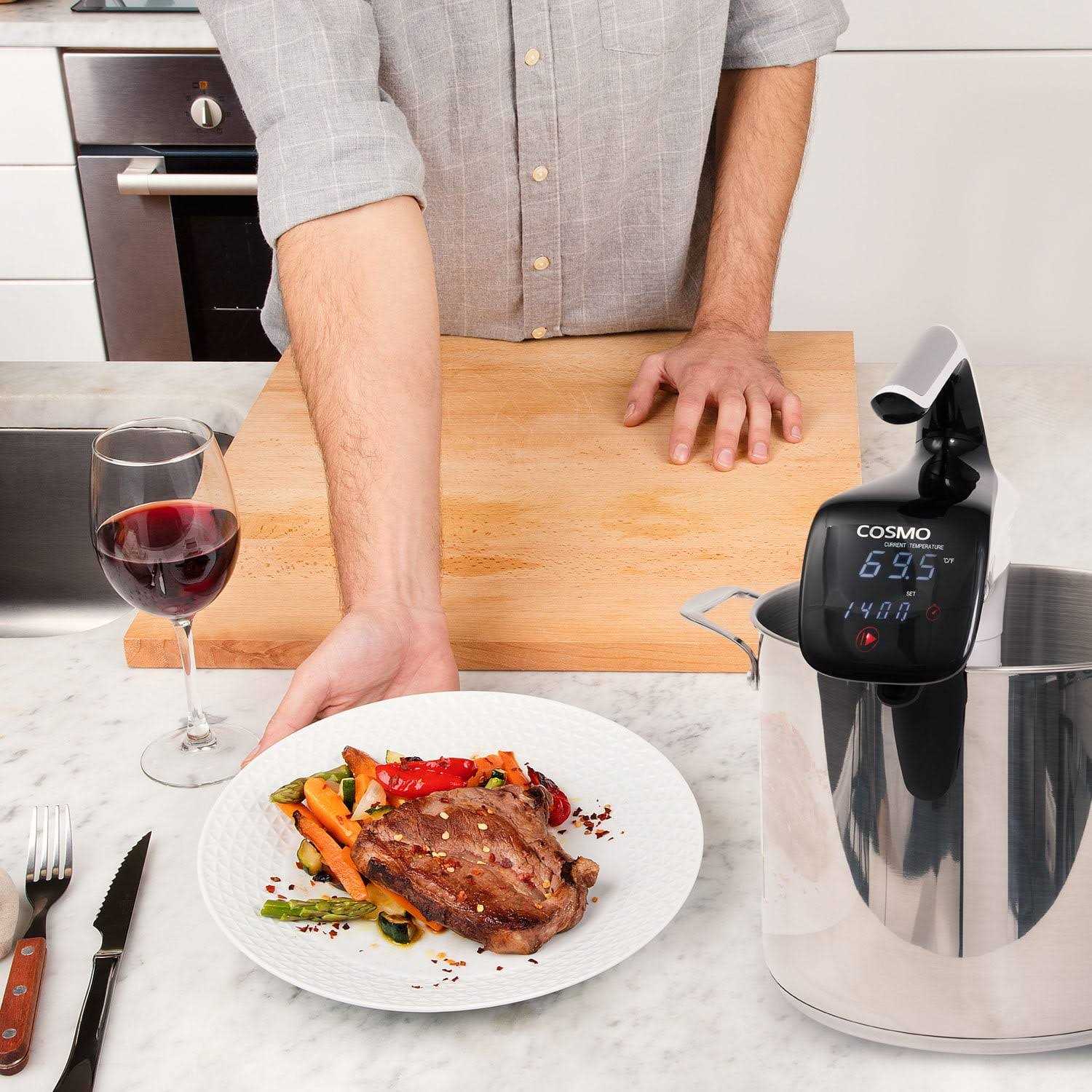 Cosmo Sous Vide Precision Immersion Cooker Kit