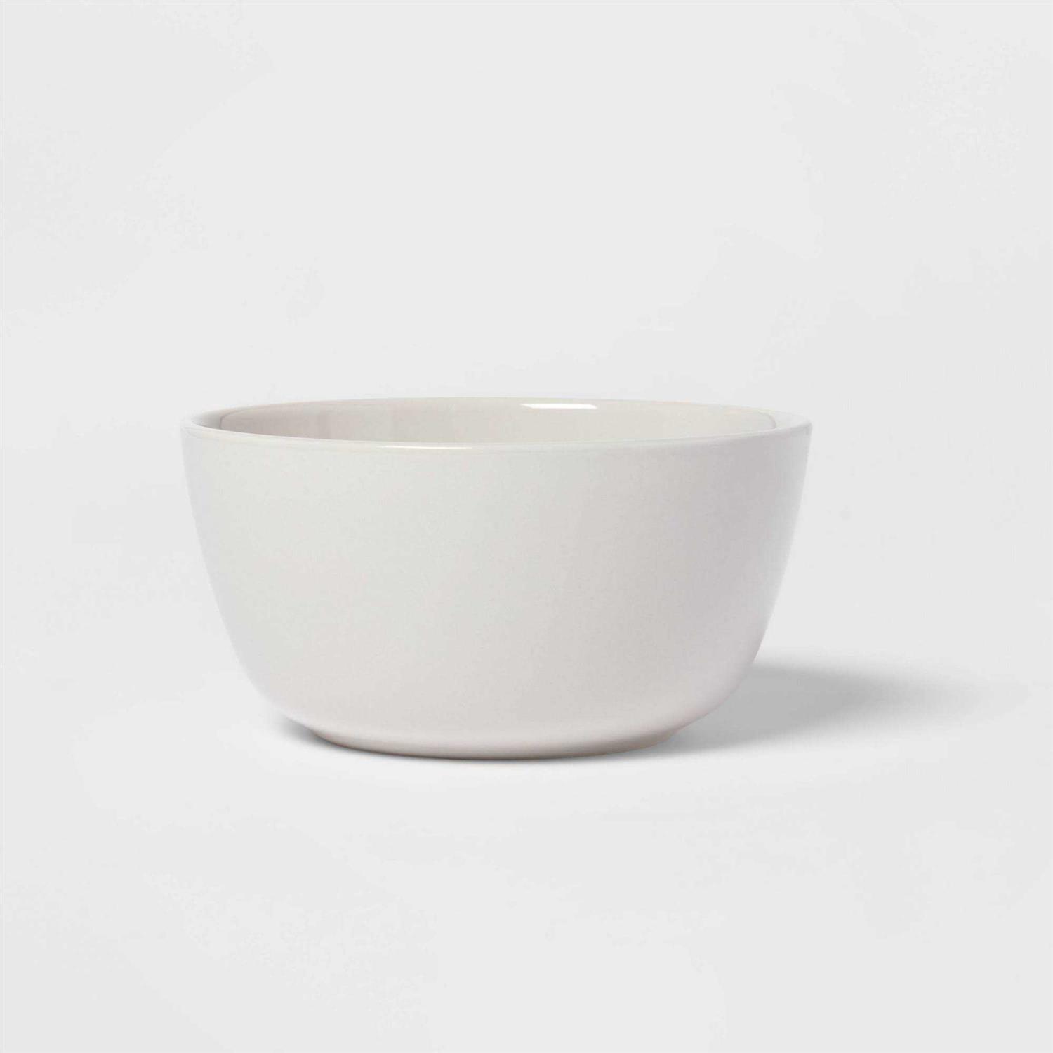 Project 62 12pc Stoneware Avesta Dinnerware Set Light Gray