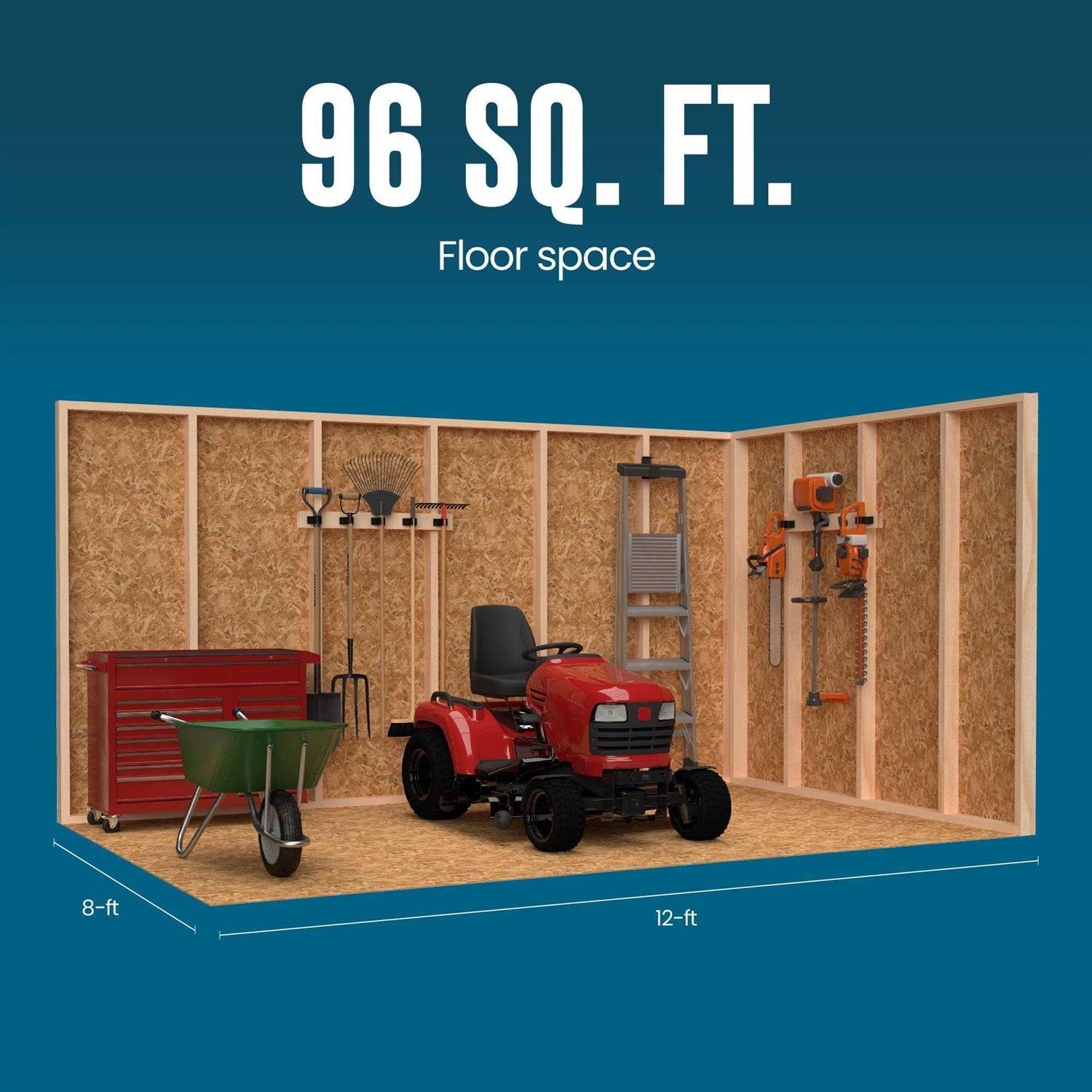 Heartland Coronado 12-ft x 8-ft Wood Storage Shed 195785