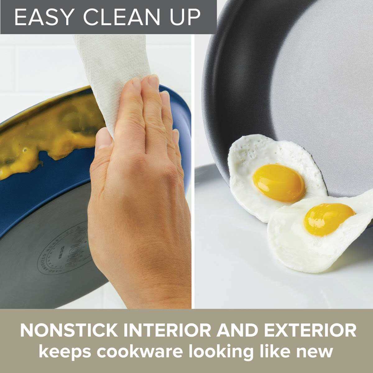 Anolon Advanced Home Hard-Anodized Nonstick Skillet Set