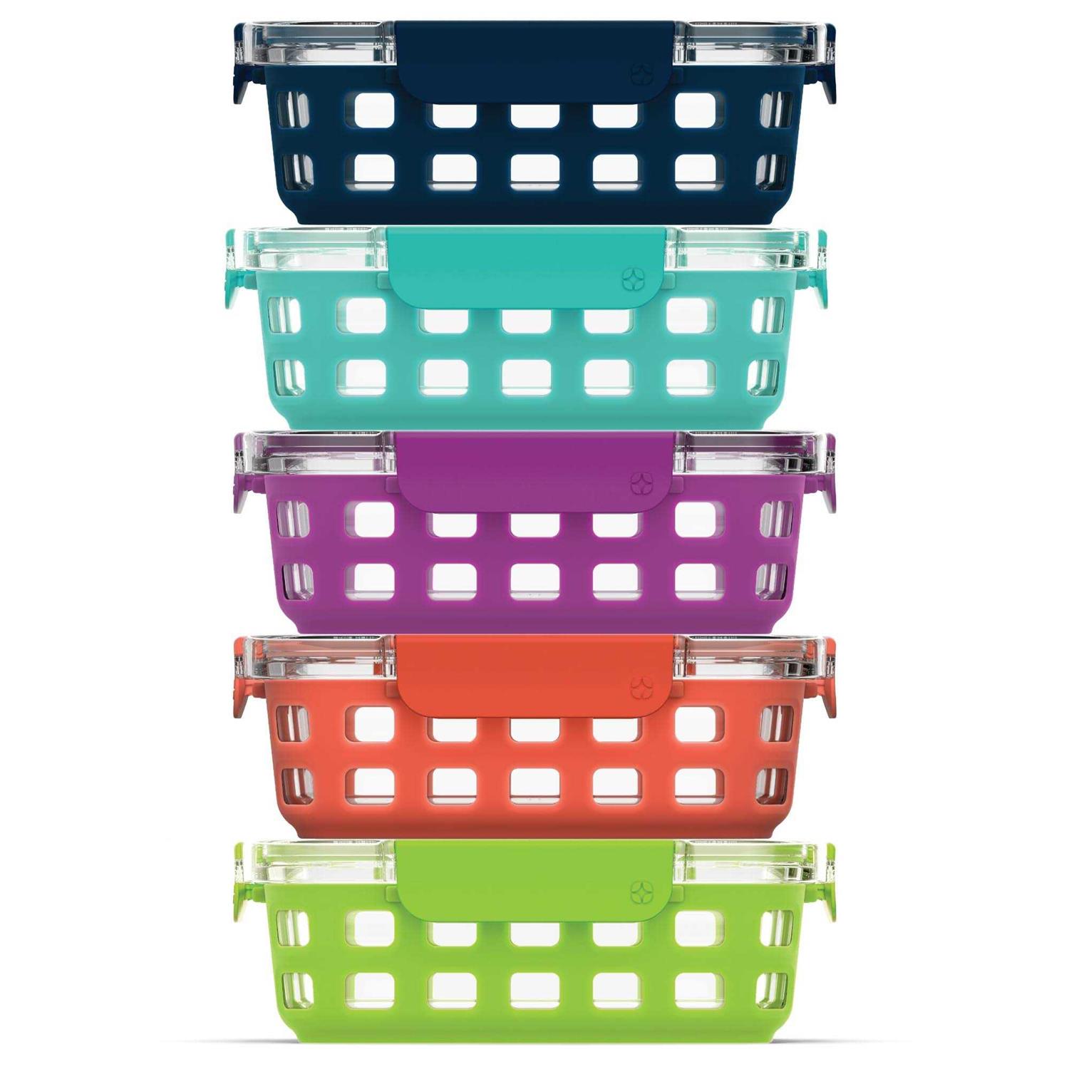 Ello Duraglass Glass Food Storage Meal Prep Containers