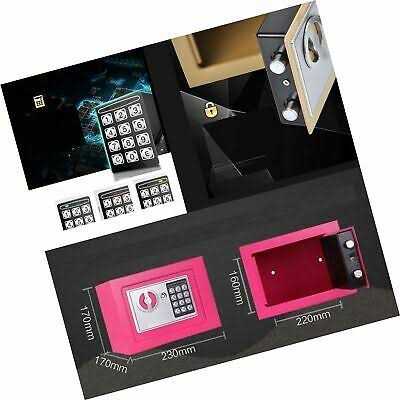 Yuanshikj Electronic Deluxe Digital Security Safe Box Key Keypad Lock Home Office Hotel Business Jewelry Gun Cash Use Storage money
