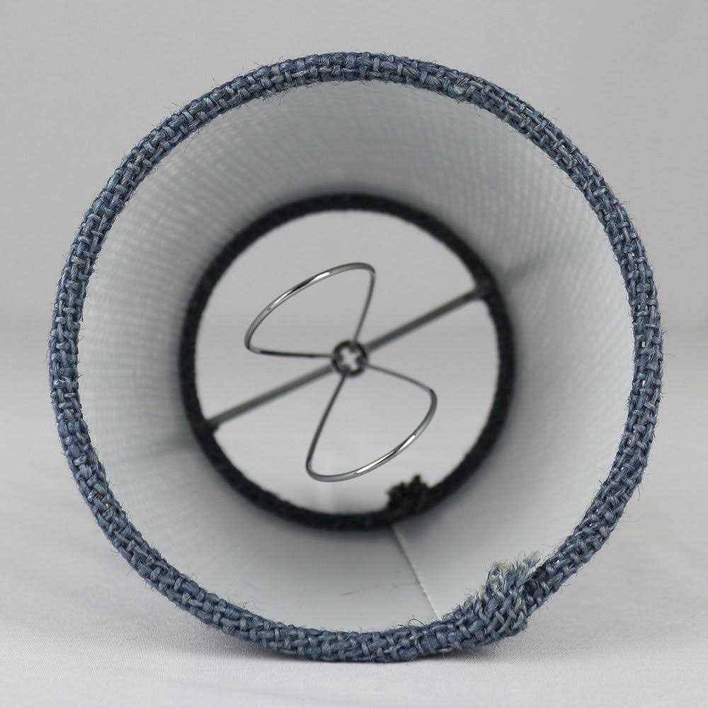 Meriville Set of 5 Linen Clip On Chandelier Lamp Shades