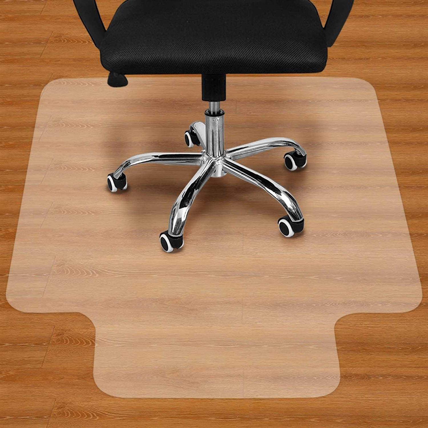 BesWin Office Chair Mat for Hardwood Floor 36×48 Clear Pvc Desk Chair Mat