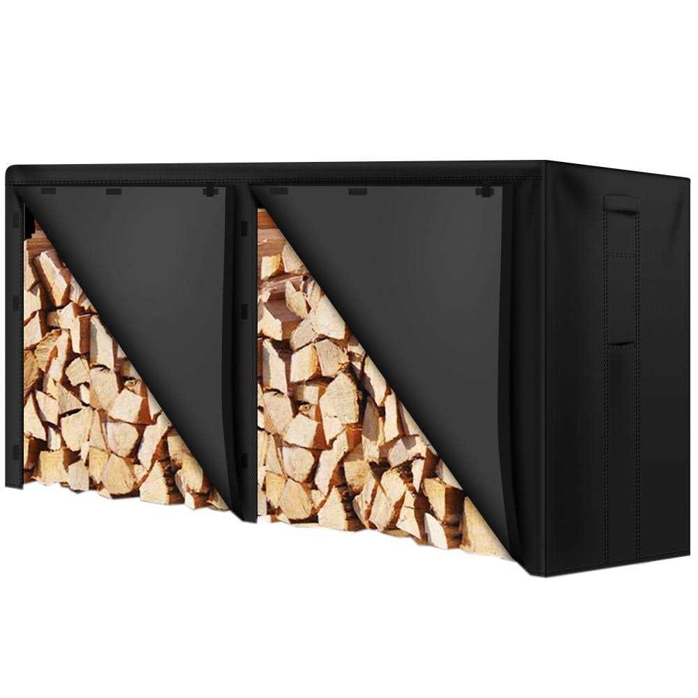 Amagabeli Firewood Outdoor Log Rack Cover