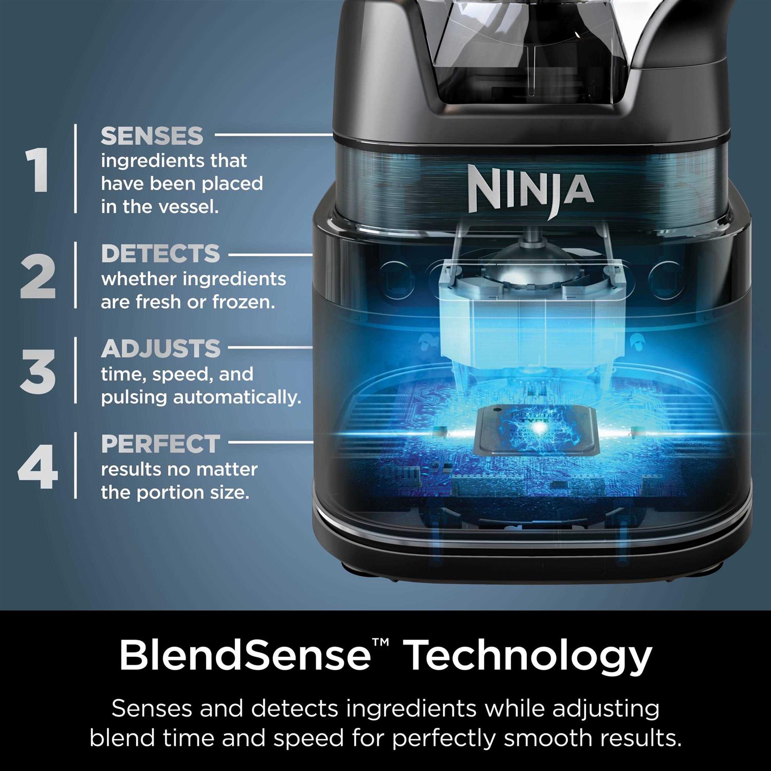Ninja Detect Duo Power Blender + Single Serve with BlendSense Technology TB300