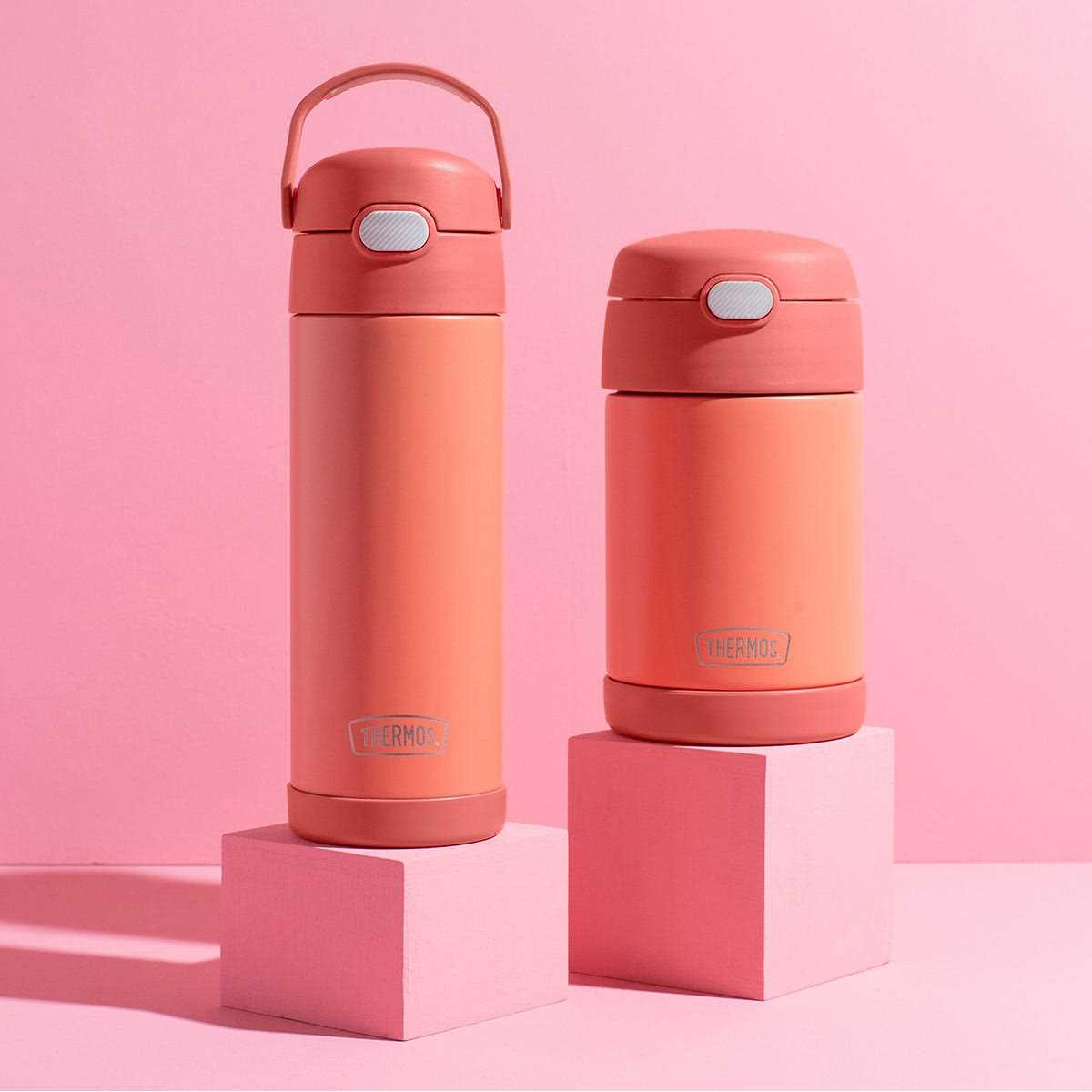 Thermos Funtainer 16 Ounce Stainless Steel Vacuum Insulated Bottle Spout