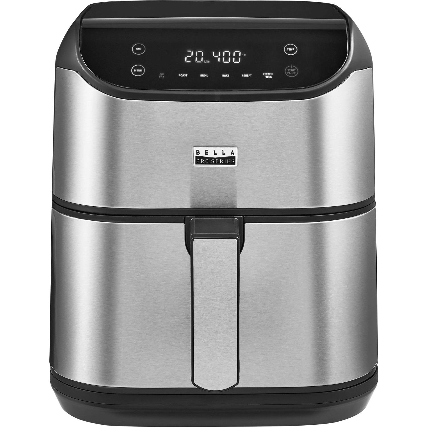 Bella Pro Series 6-qt. Digital Air Fryer with Stainless Finish