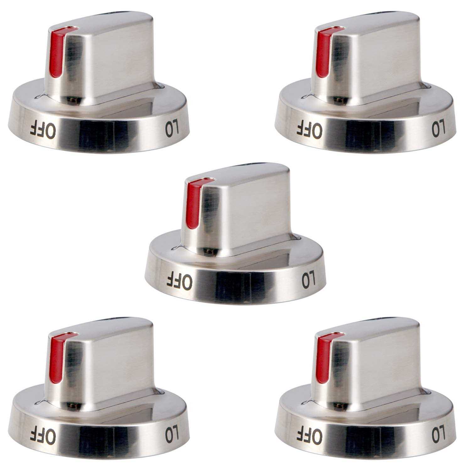 Upgrade 5pcs DG64-00472A Stove Knob Replace DG64-00473A,DG64-00347A,DG64-00347B Samsung Stove Knob