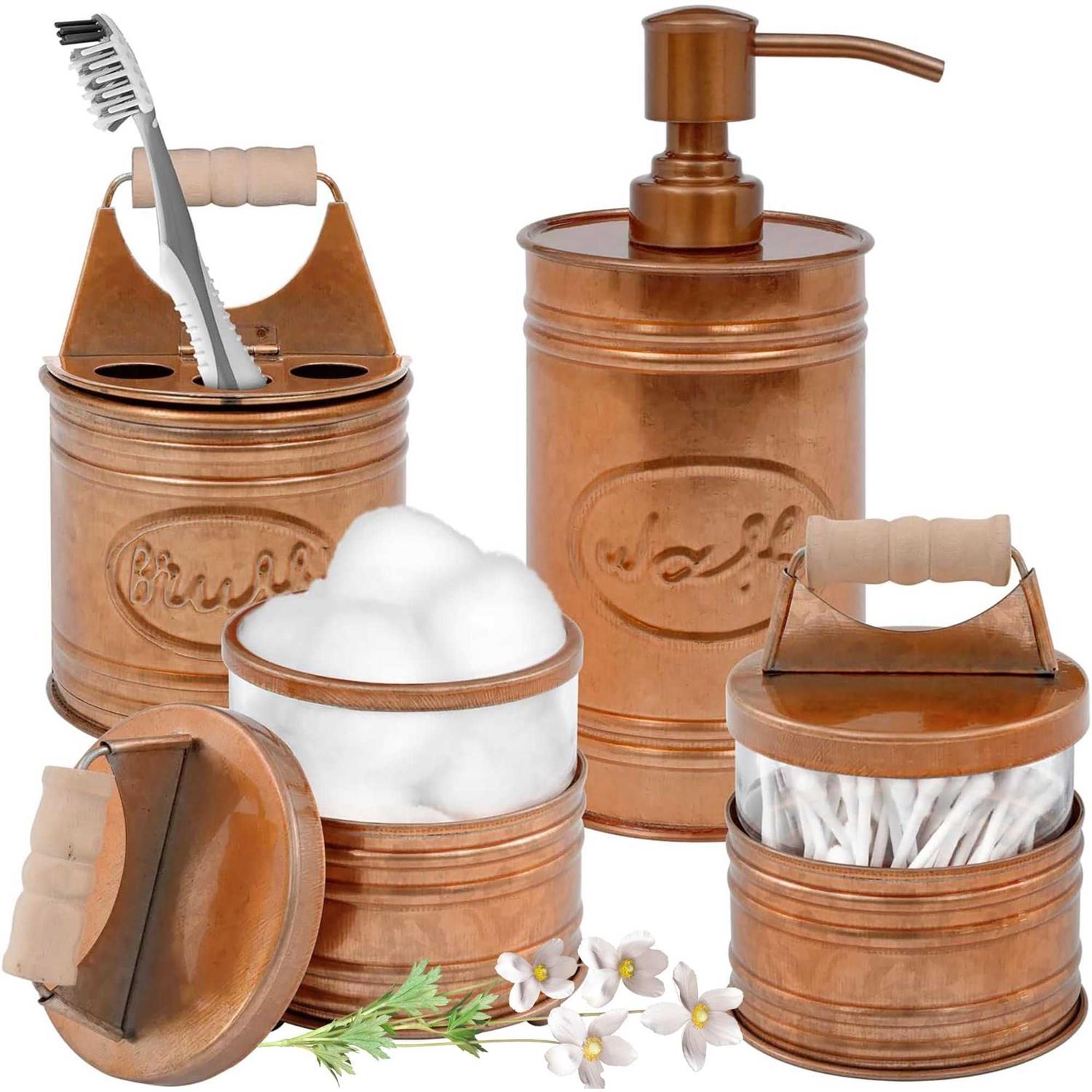 4 Piece Bathroom Accessory Set Autumn Alley