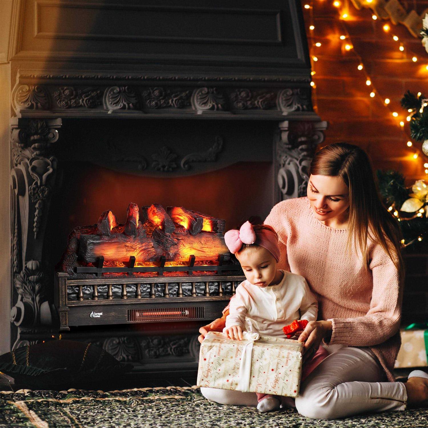 TURBRO Eternal Flame 1500W 30 WiFi Infrared Electric Fireplace