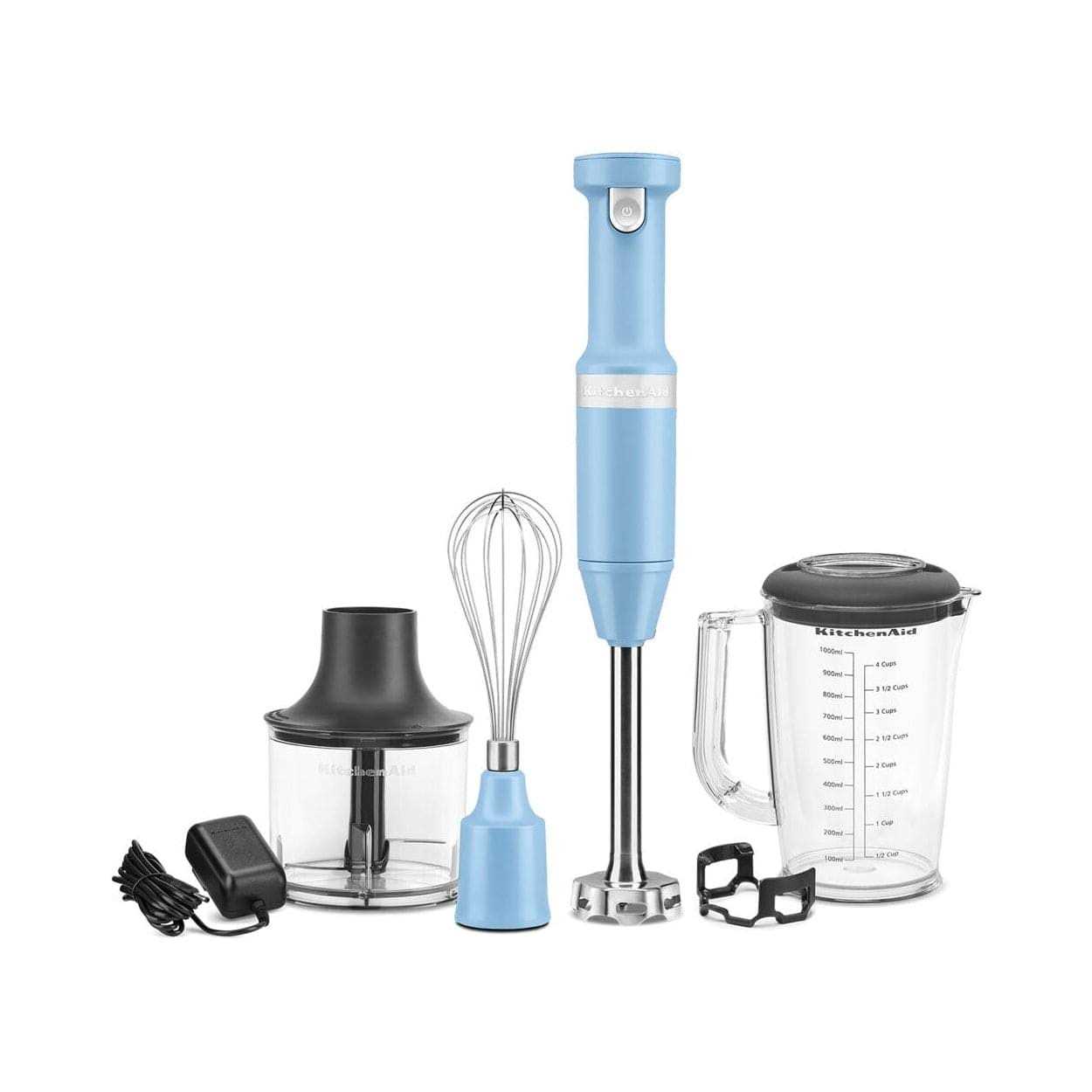 KitchenAid Cordless Variable Speed Hand Blender with Chopper and Whisk Attachment