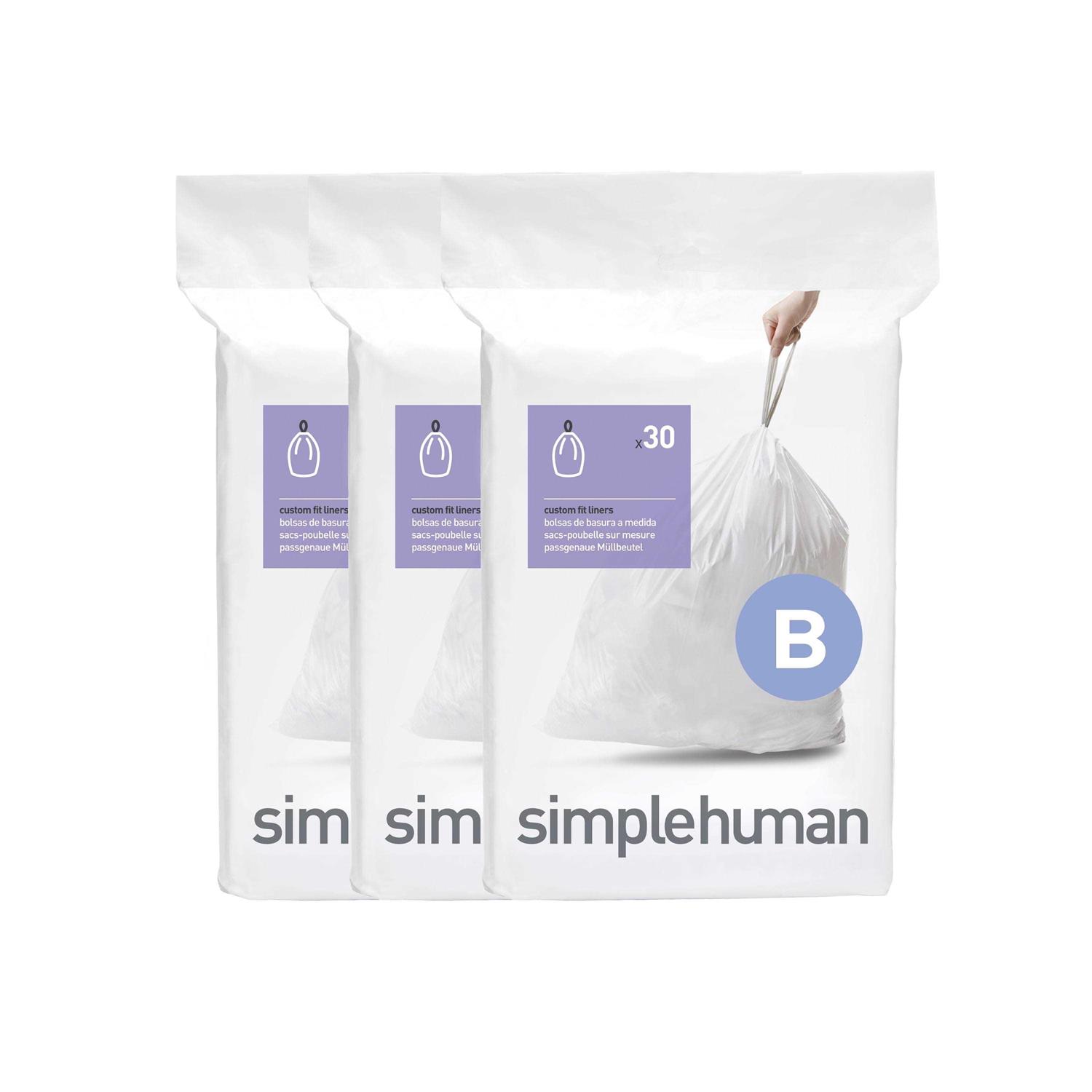 simplehuman Code B Custom Fit Drawstring Trash Bags