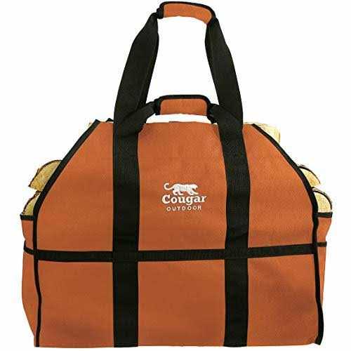Cougar Outdoor Firewood Carrier Log Carrier Waterproof Heavy Duty Extra Large Capacity Canvas Wood Carrying Bag for Firewood