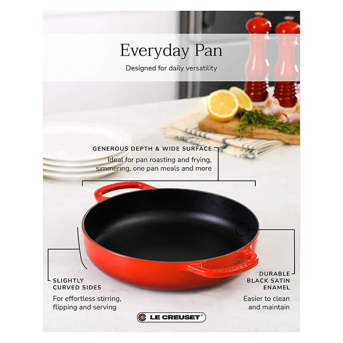 Le Creuset Signature Cast Iron Everyday Pan