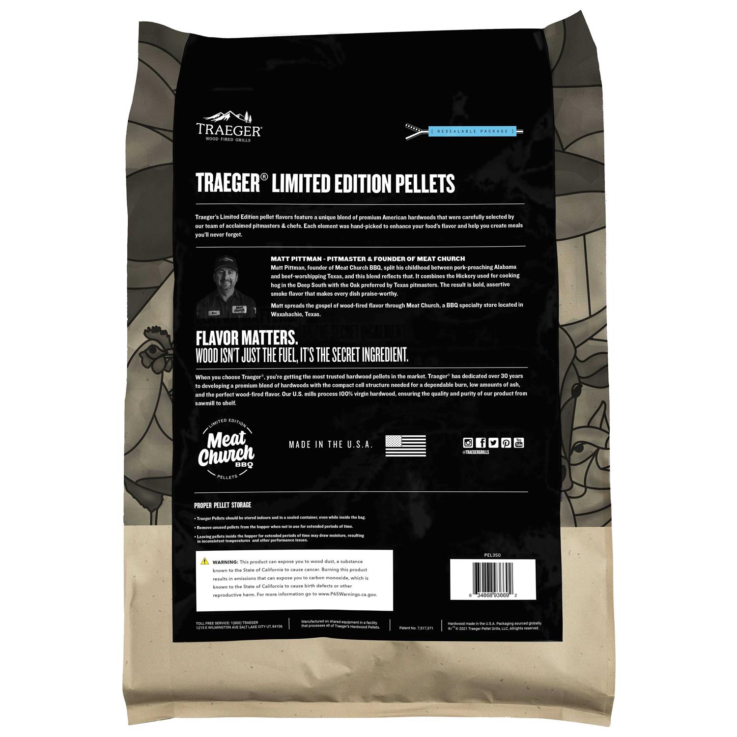 Traeger Meat Church Blend Wood Pellets