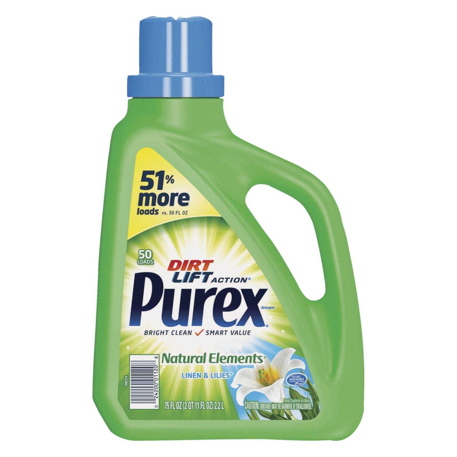 Purex Linen & Lilies Natural HE Elements Liquid Detergent