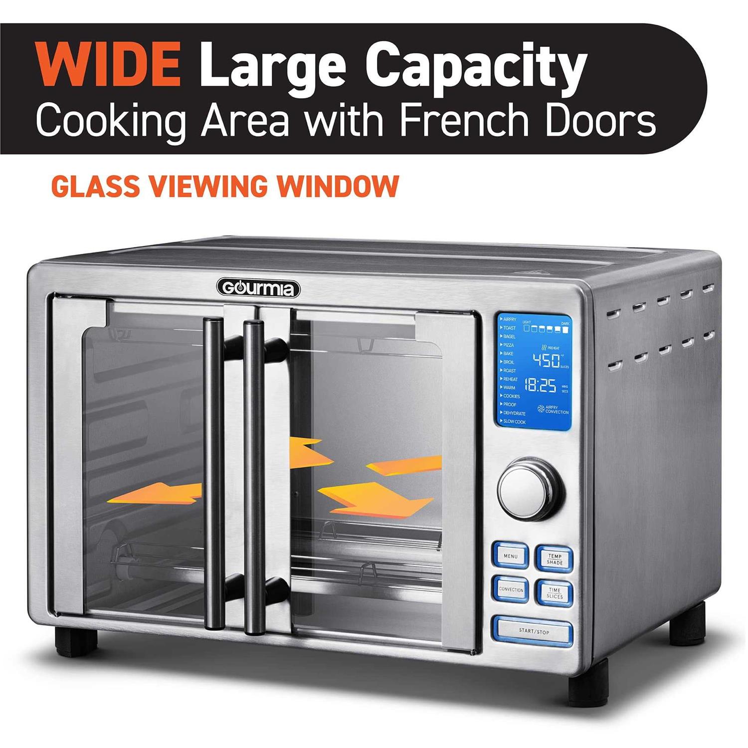 Gourmia French Door Digital Air Fryer Oven