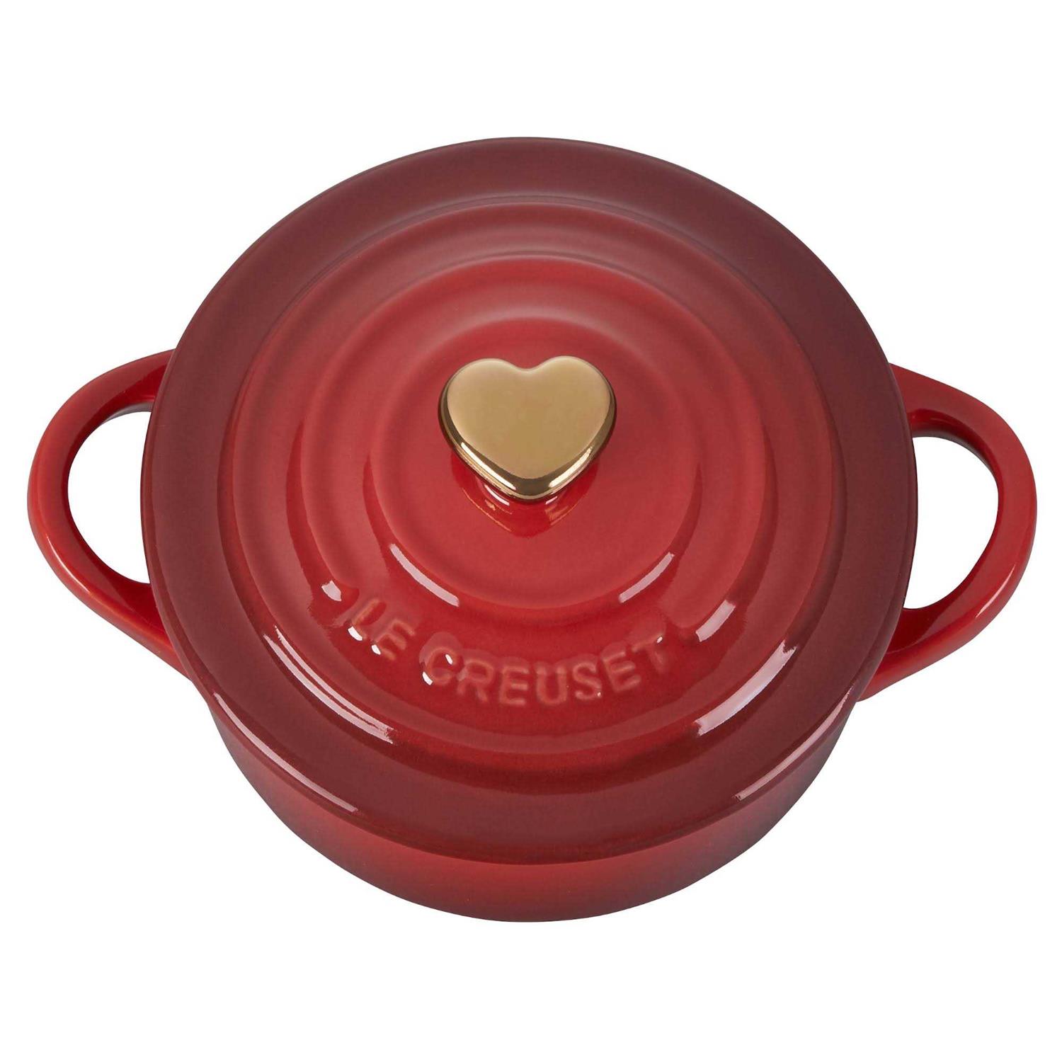 Le Creuset Mini Round Cocotte with Heart Knob