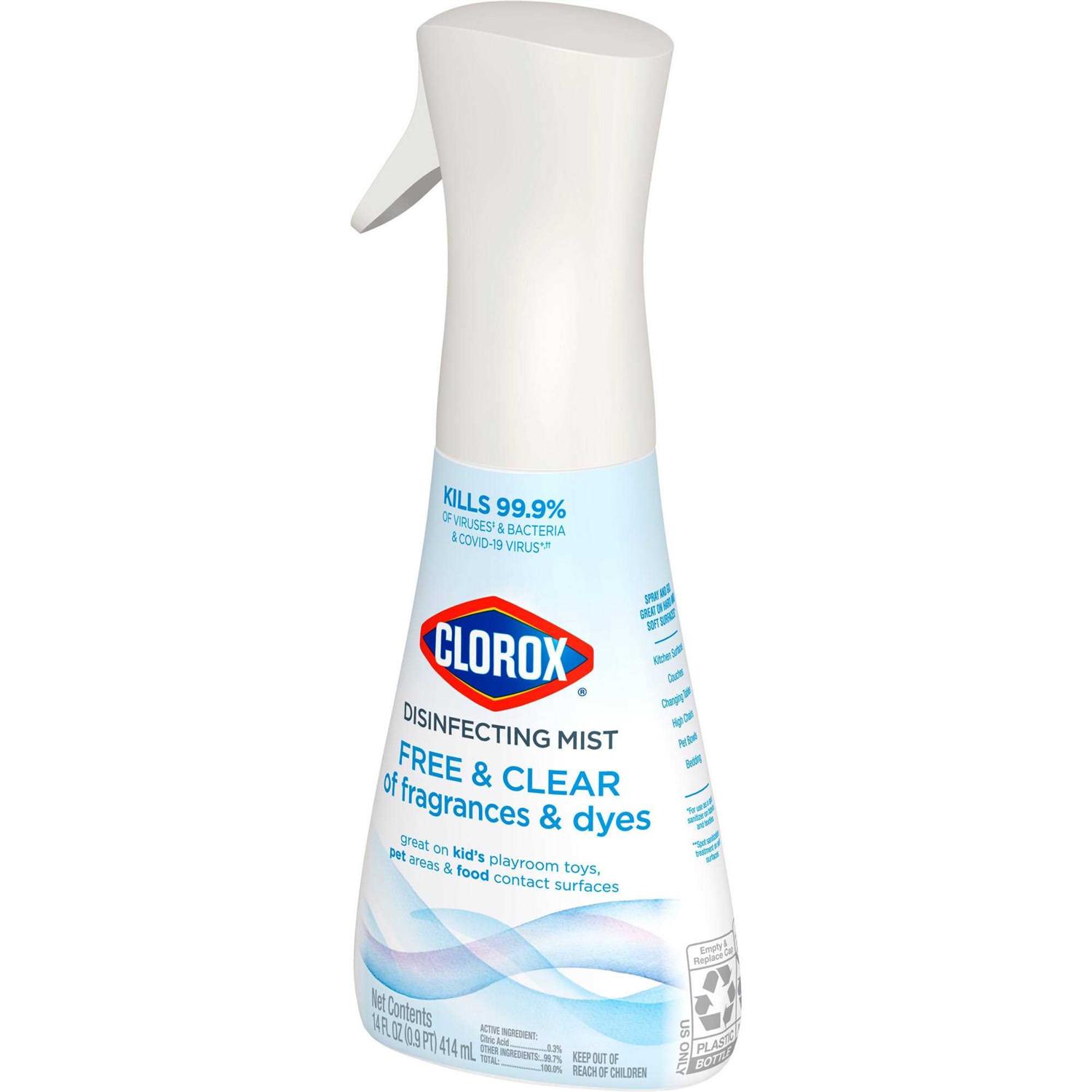Clorox Free and Clear Disinfecting Mist