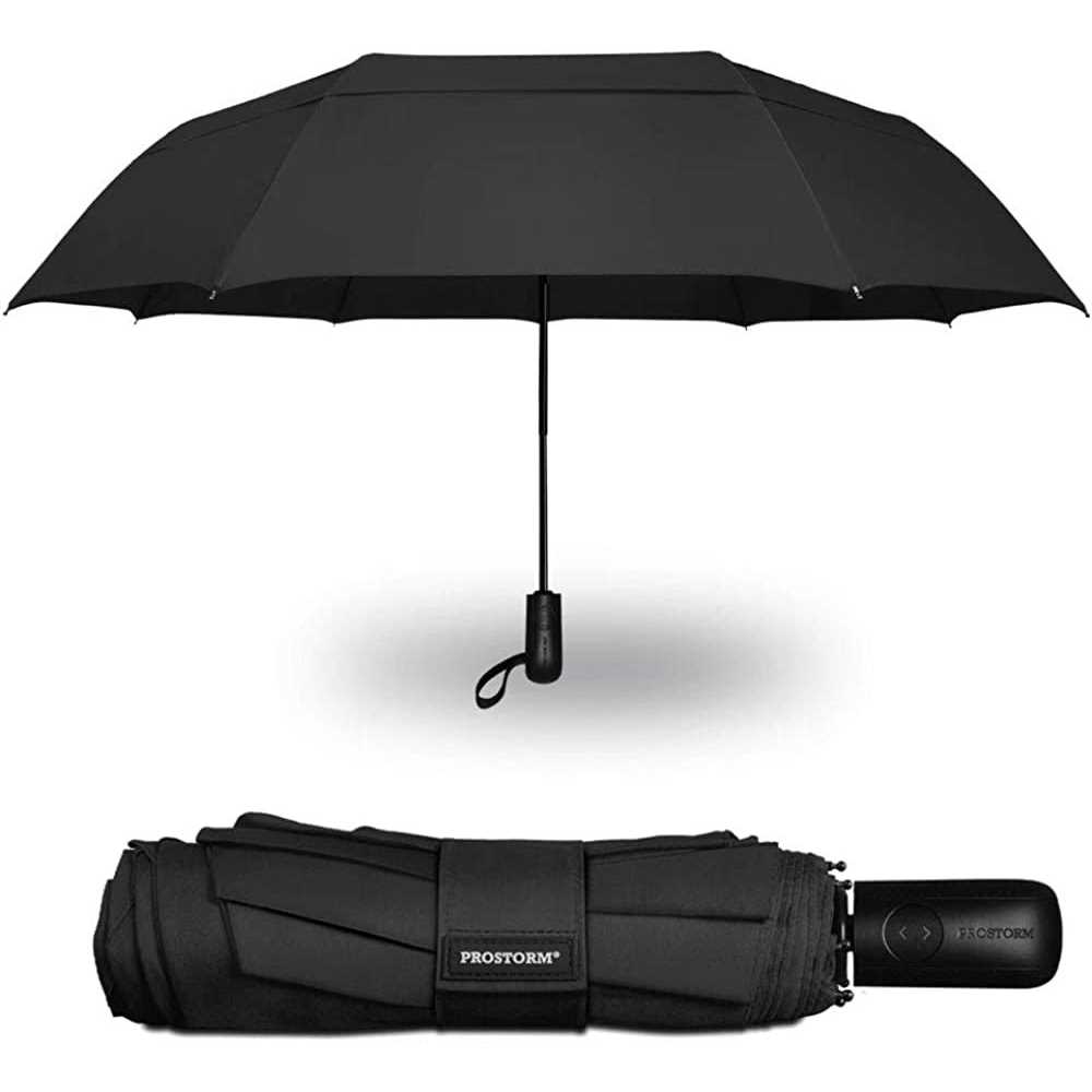 Prostorm Windproof Vented Travel Umbrella Automatic Open & Close Strong