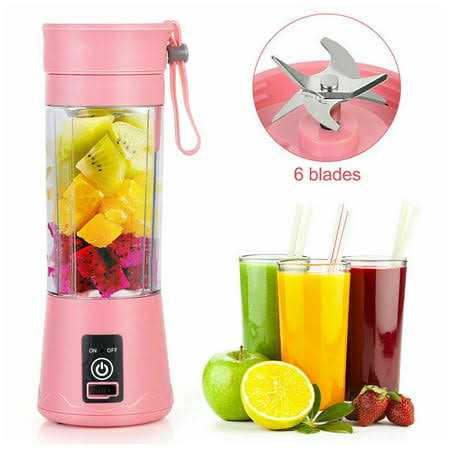 Portable Blender,Personal Blender with USB Rechargeable Mini Fruit Juice Mixer for Smoothies Shakes 380ML