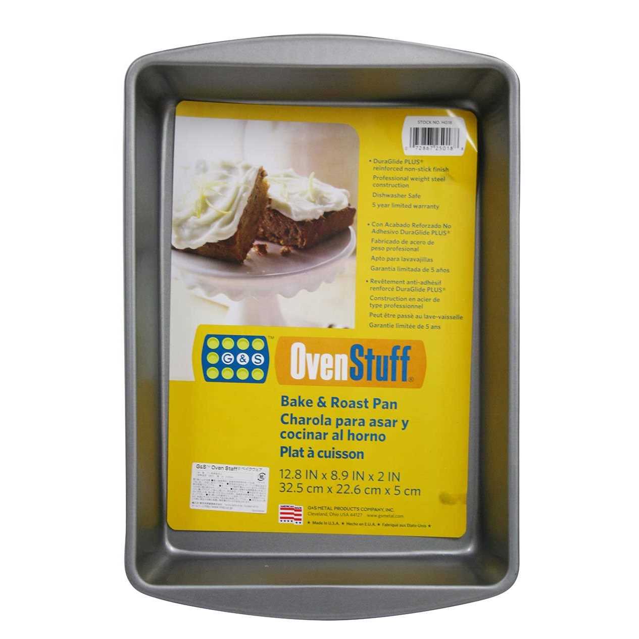 Ovenstuff 12.8 X 8 Medium Non-Stick Bake & Roasting Pan