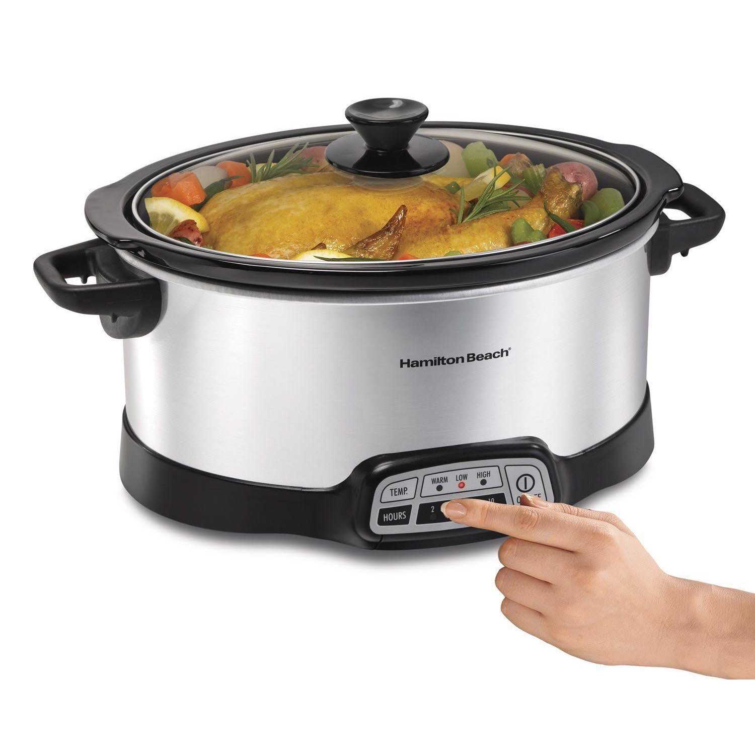 Hamilton Beach 33473 Programmable 7-Quart Slow Cooker