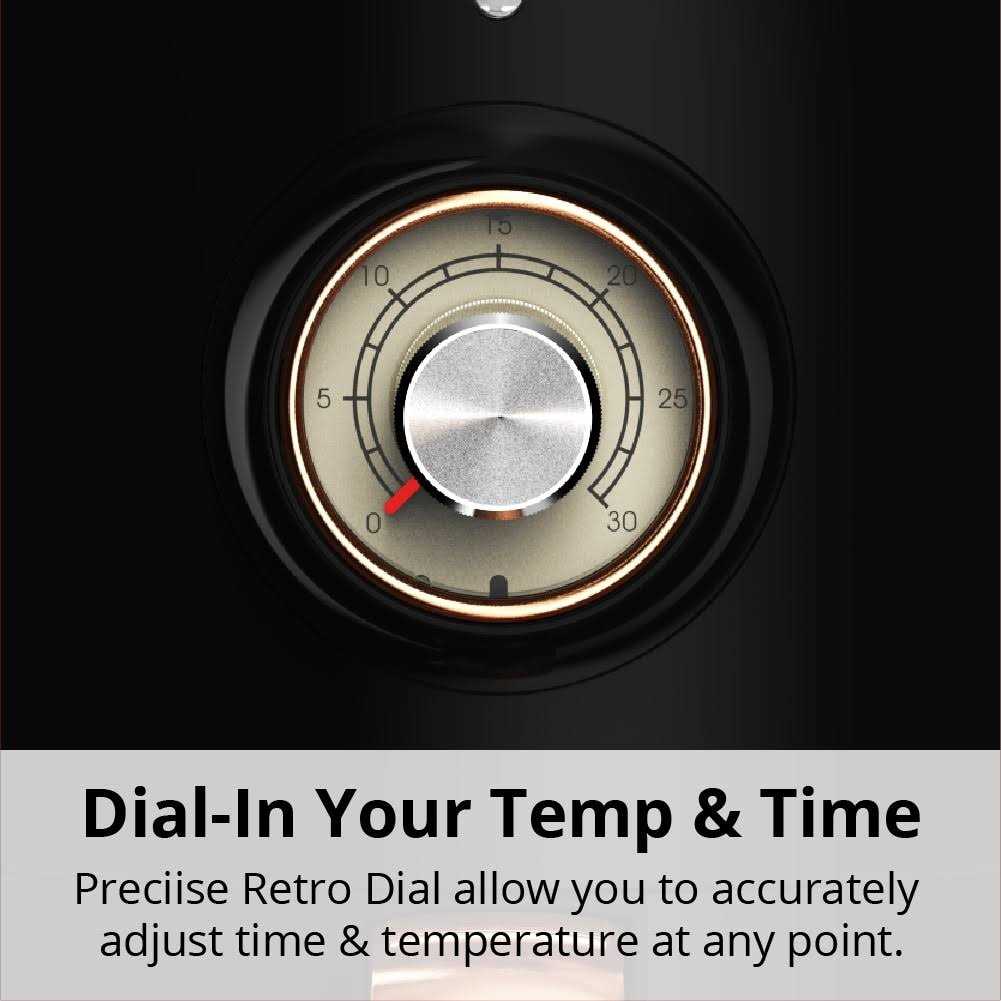 Aria Teflon-Free Ceramic 2-Qt. Retro Air Fryer