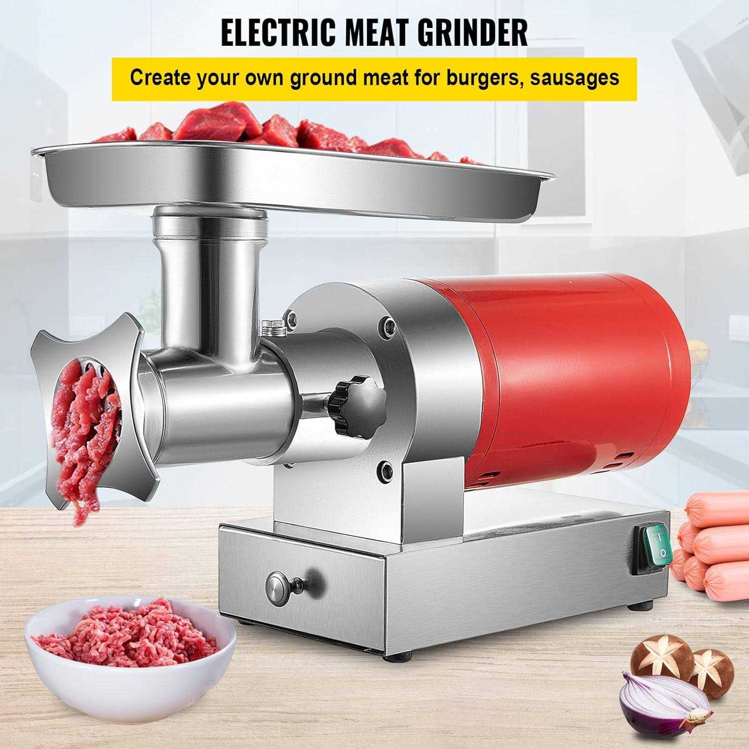VEVOR Electric Meat Grinder Meat Grinder Machine Electric Meat Mincer with 2 Grinding Plates