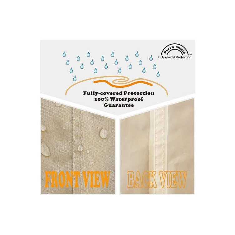 Porch Shield Fire Pit Cover Waterproof 600d Heavy Duty Square Patio Fire Pit Table Cover