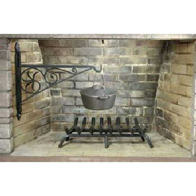 24&” Wrought Iron Fireplace Crane