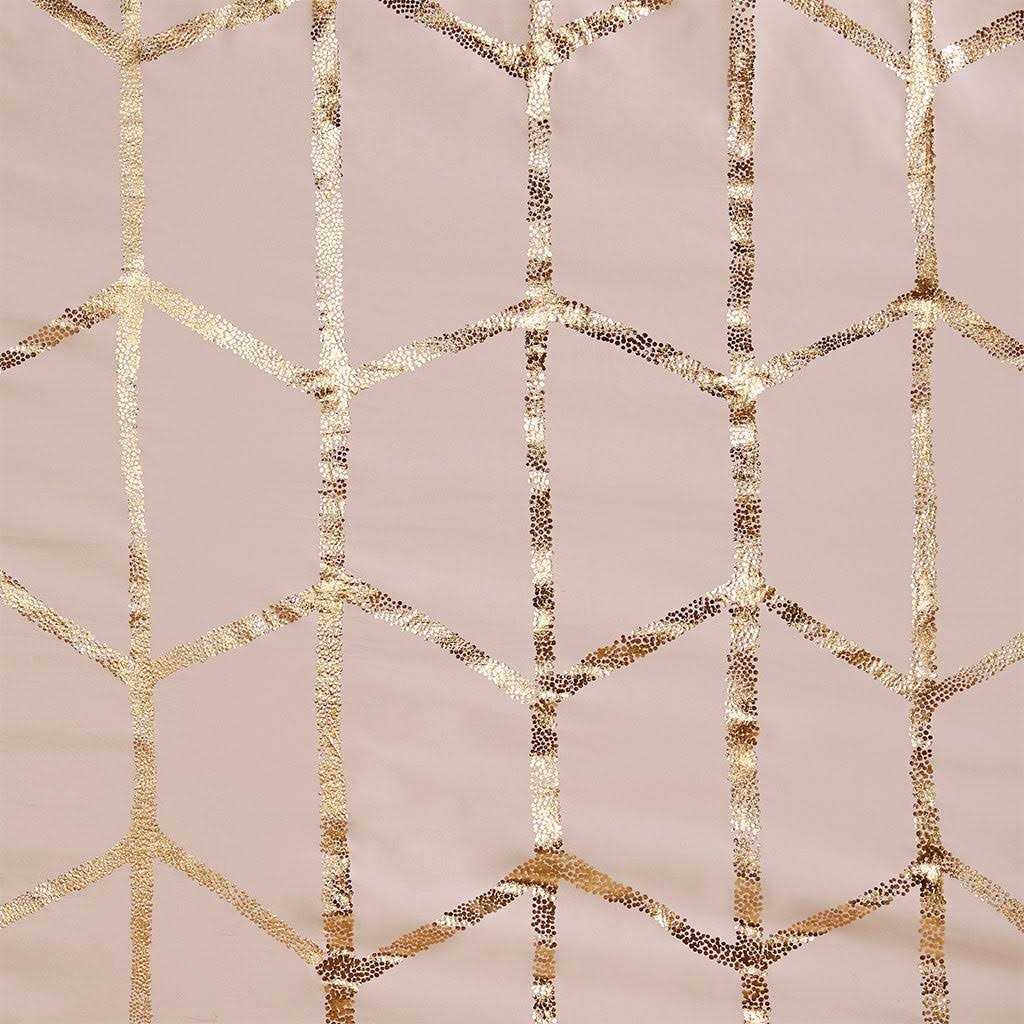 Intelligent Design Printed Metallic Shower Curtain