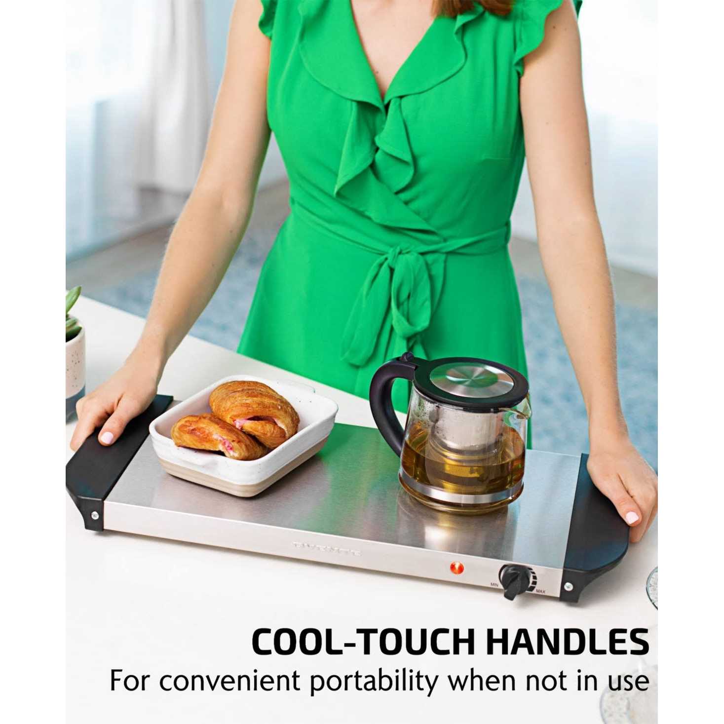 Ovente Electric Warming Tray with Adjustable Temperature Control Perfect for Buffets