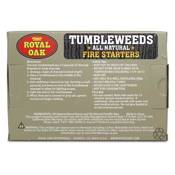 Royal Oak All-Natural Tumbleweeds Fire Starters
