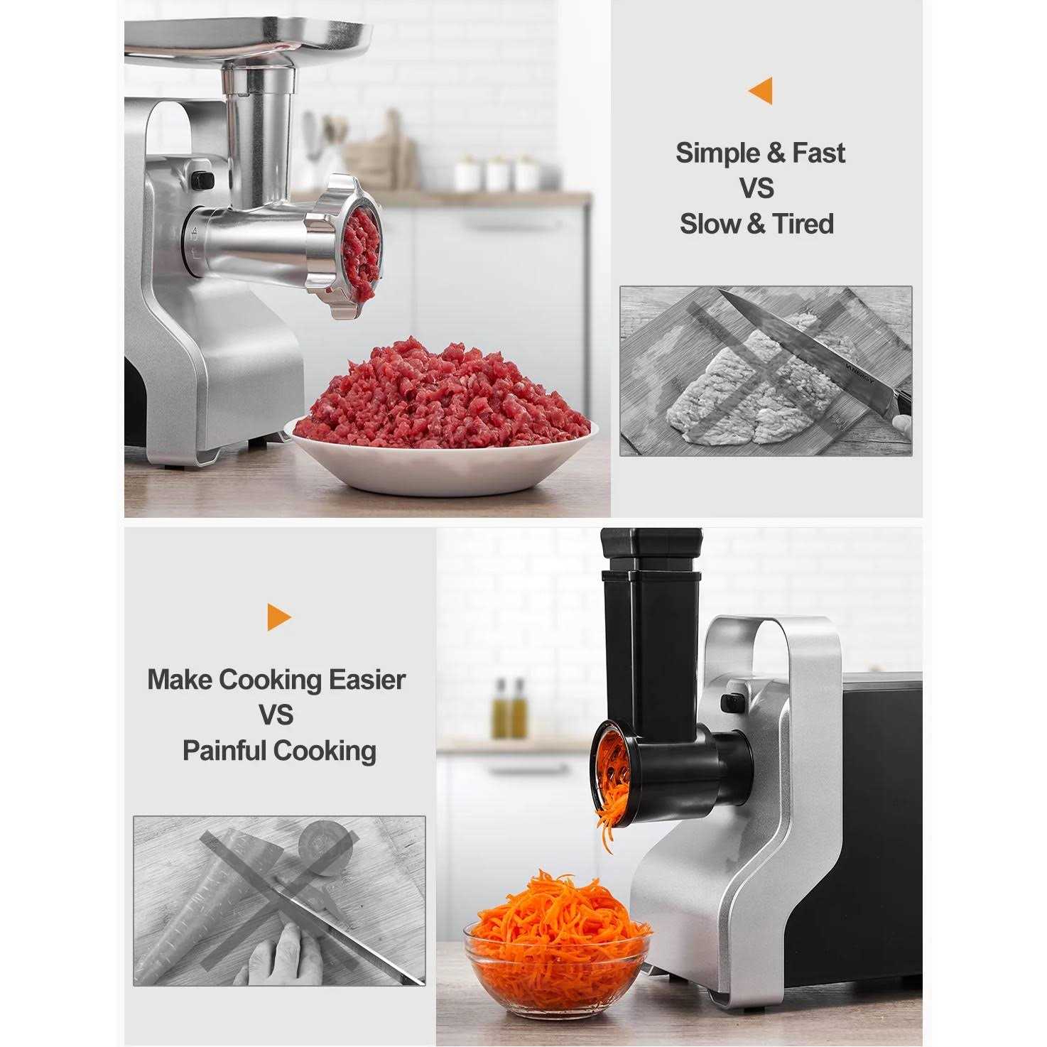 Heavy Duty Electric Meat Grinder 3000w Max 5 in 1 Sausage Stuffer