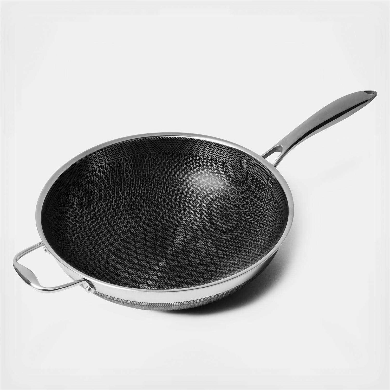 Hexclad Hybrid Stainless Steel Wok