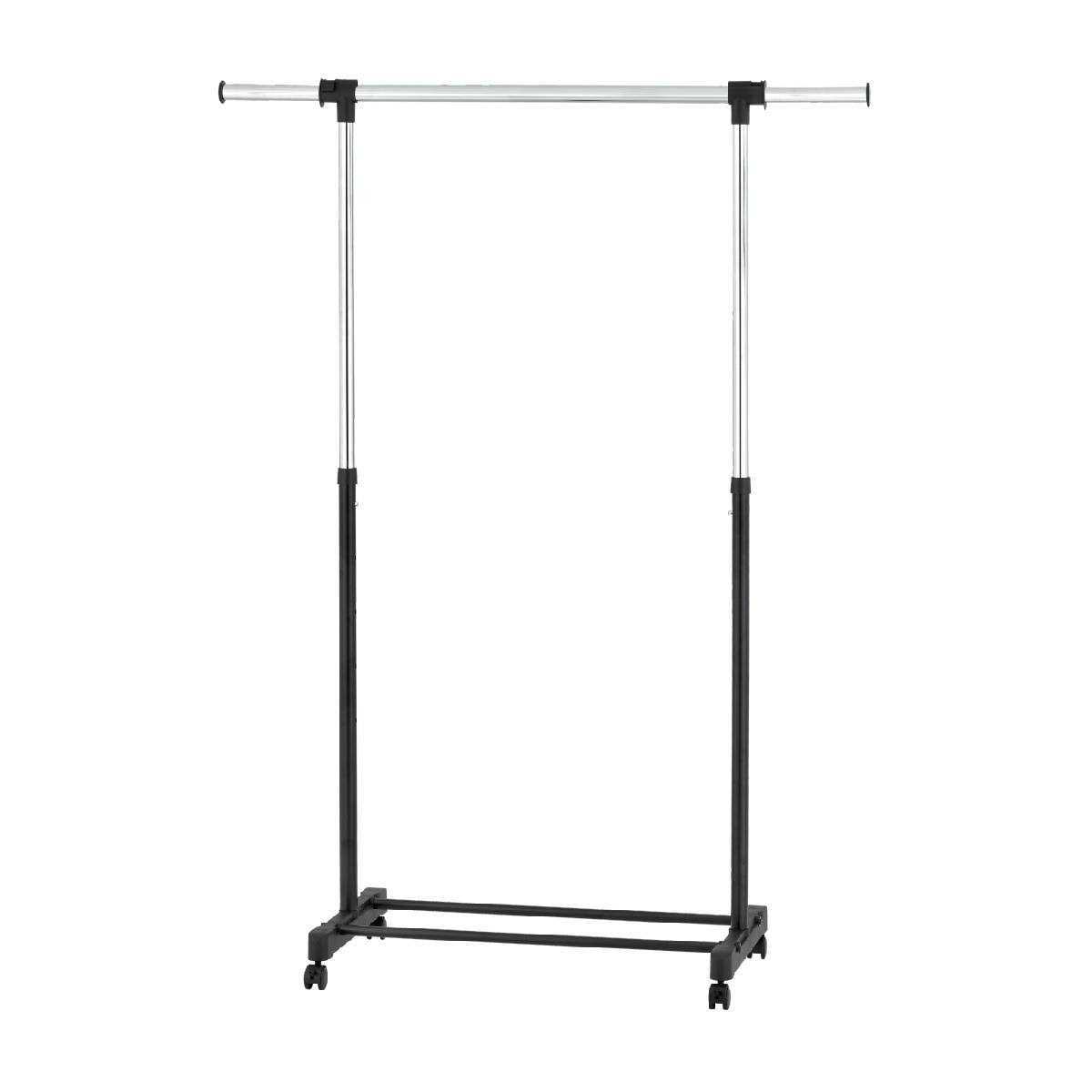 Room Essentials Adjustable Single Rod Garment Rack Black