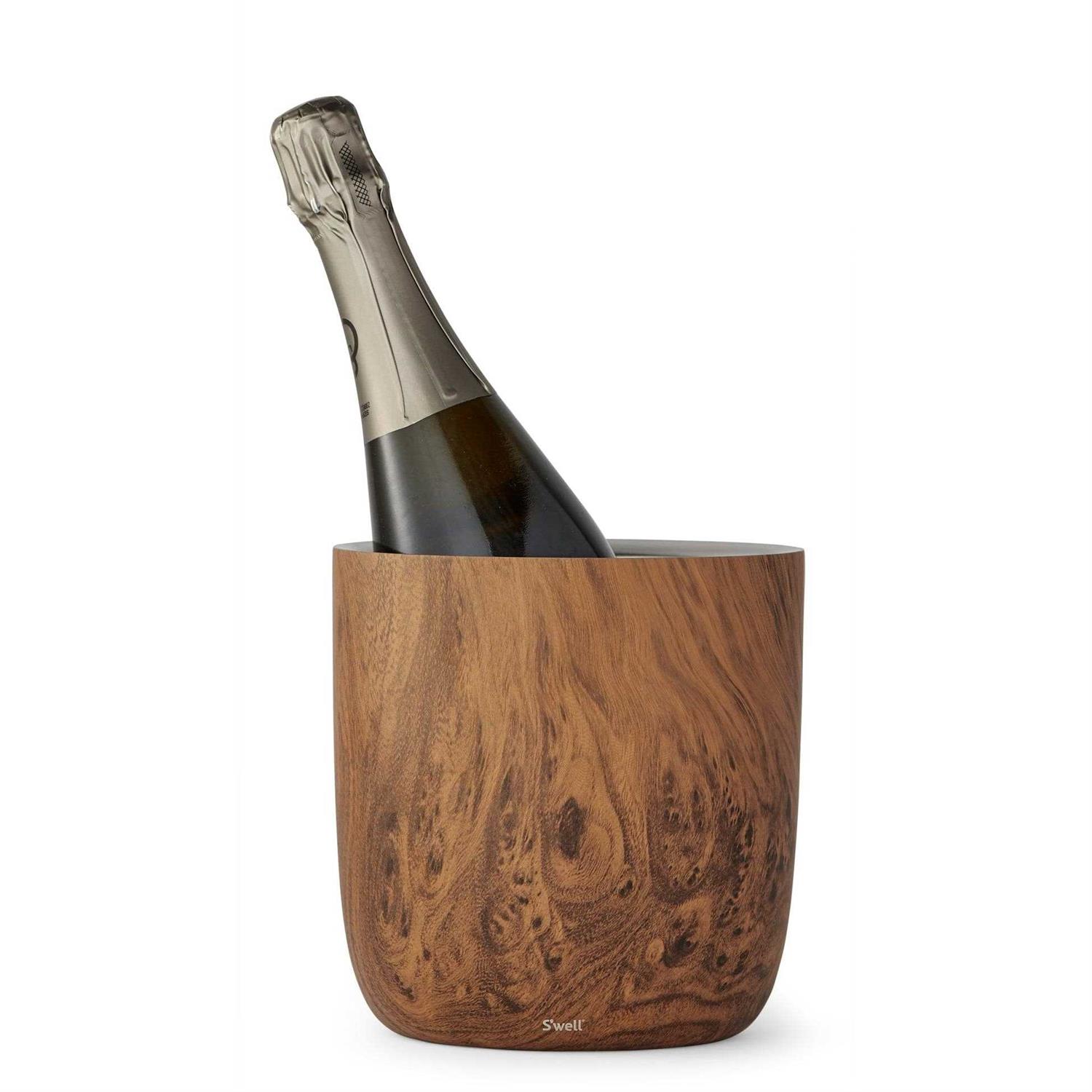 S’well Teakwood Ice Bucket & Tongs