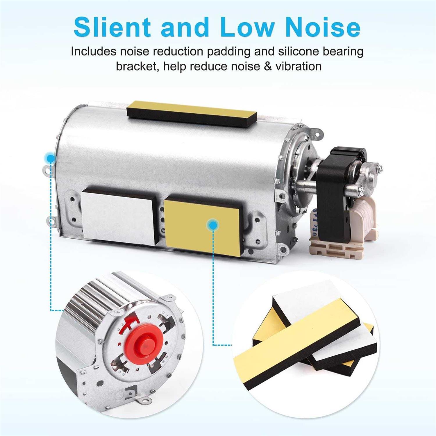 Hipoilk Gz550 Gz552 Replacement Fireplace Blower Fan for Continental