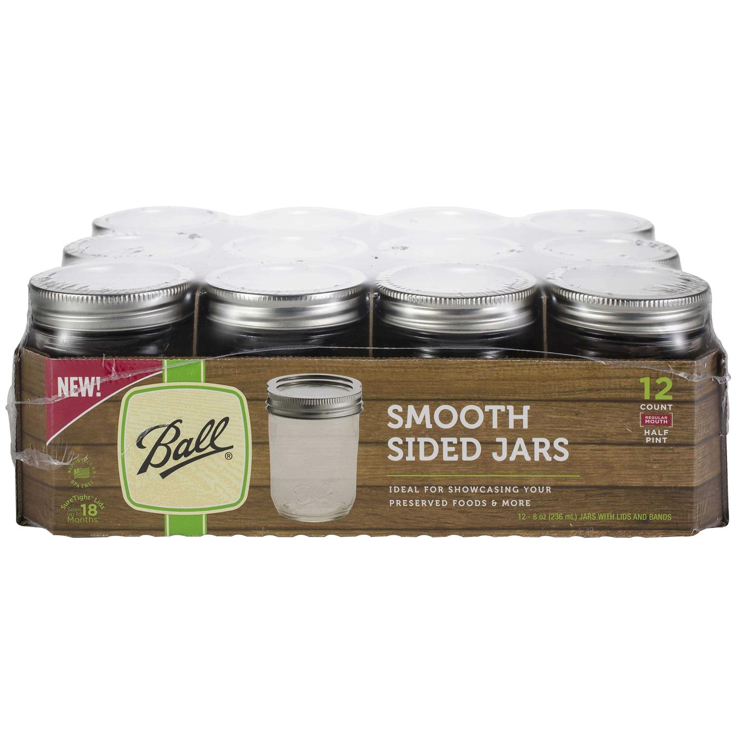 Ball Smooth Sided Regular Mouth Jars