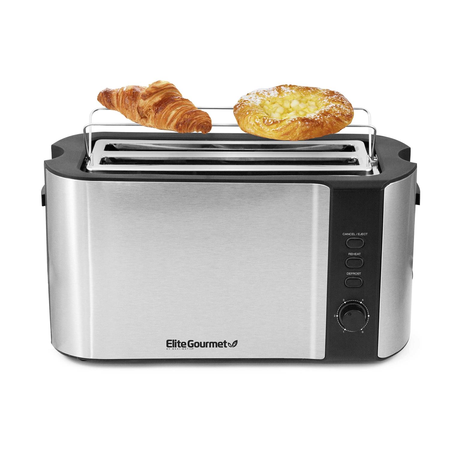 Elite Gourmet 4-Slice Long Slot Toaster