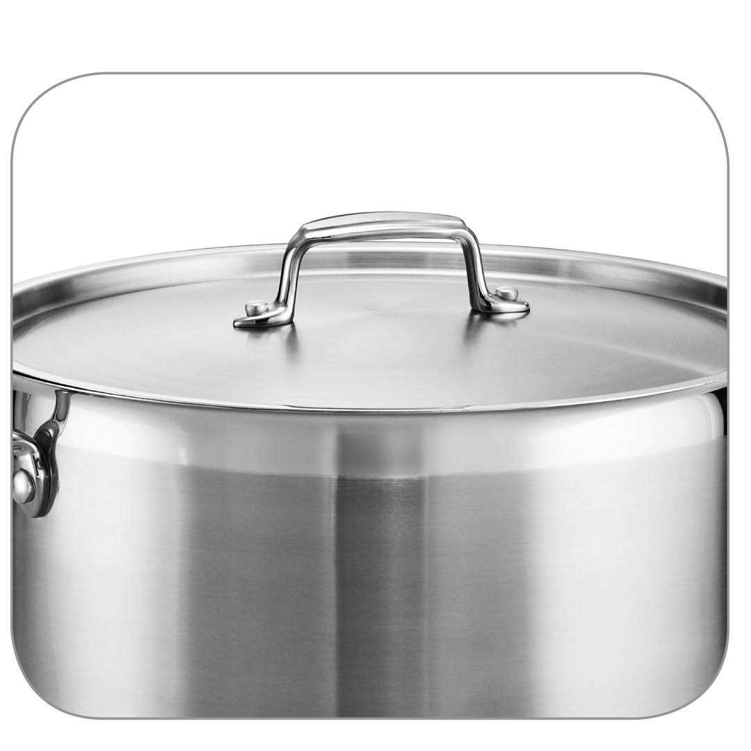 Tramontina Covered Stock Pot Gourmet Stainless Steel