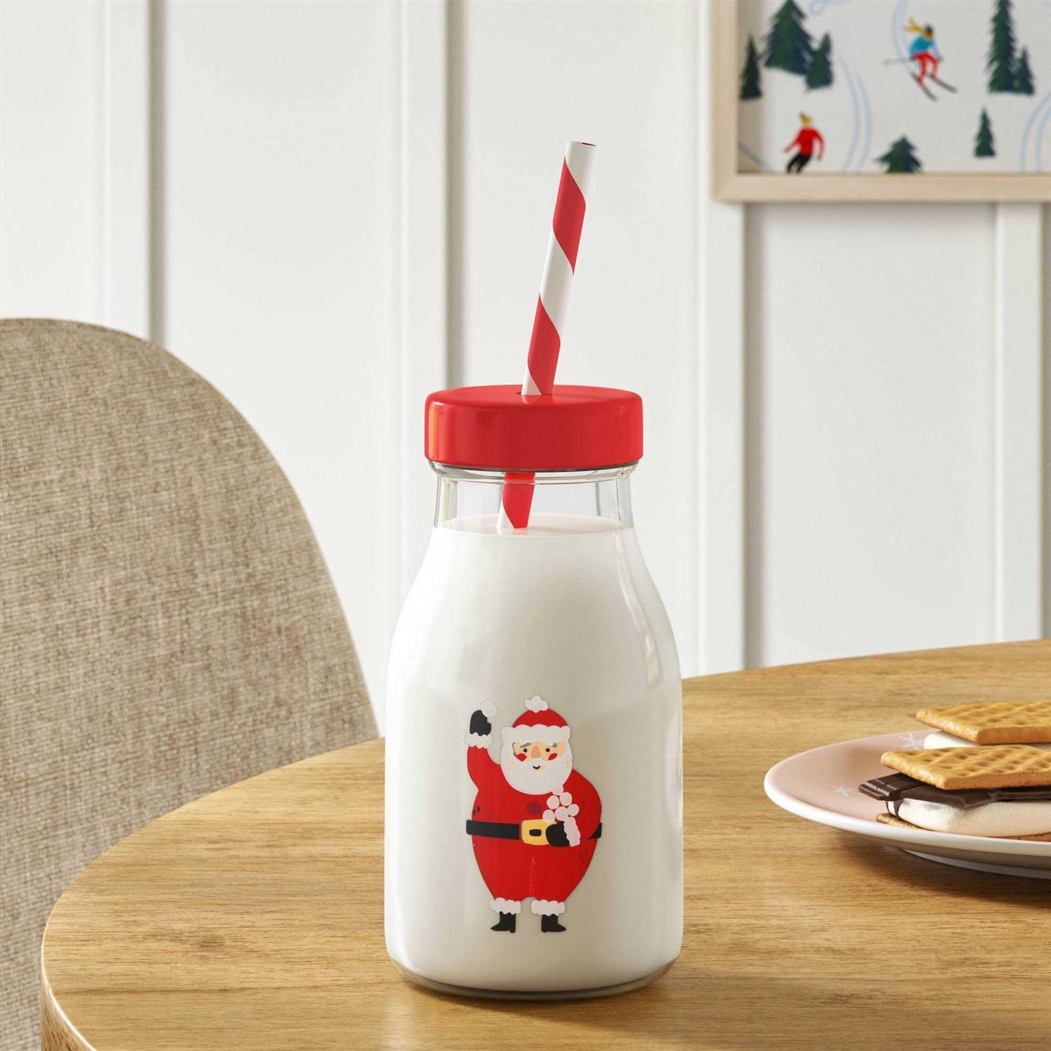 Wondershop 12oz Christmas Tumbler with Straw